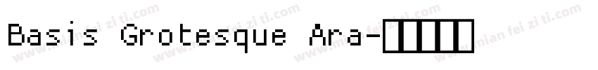 Basis Grotesque Ara字体转换